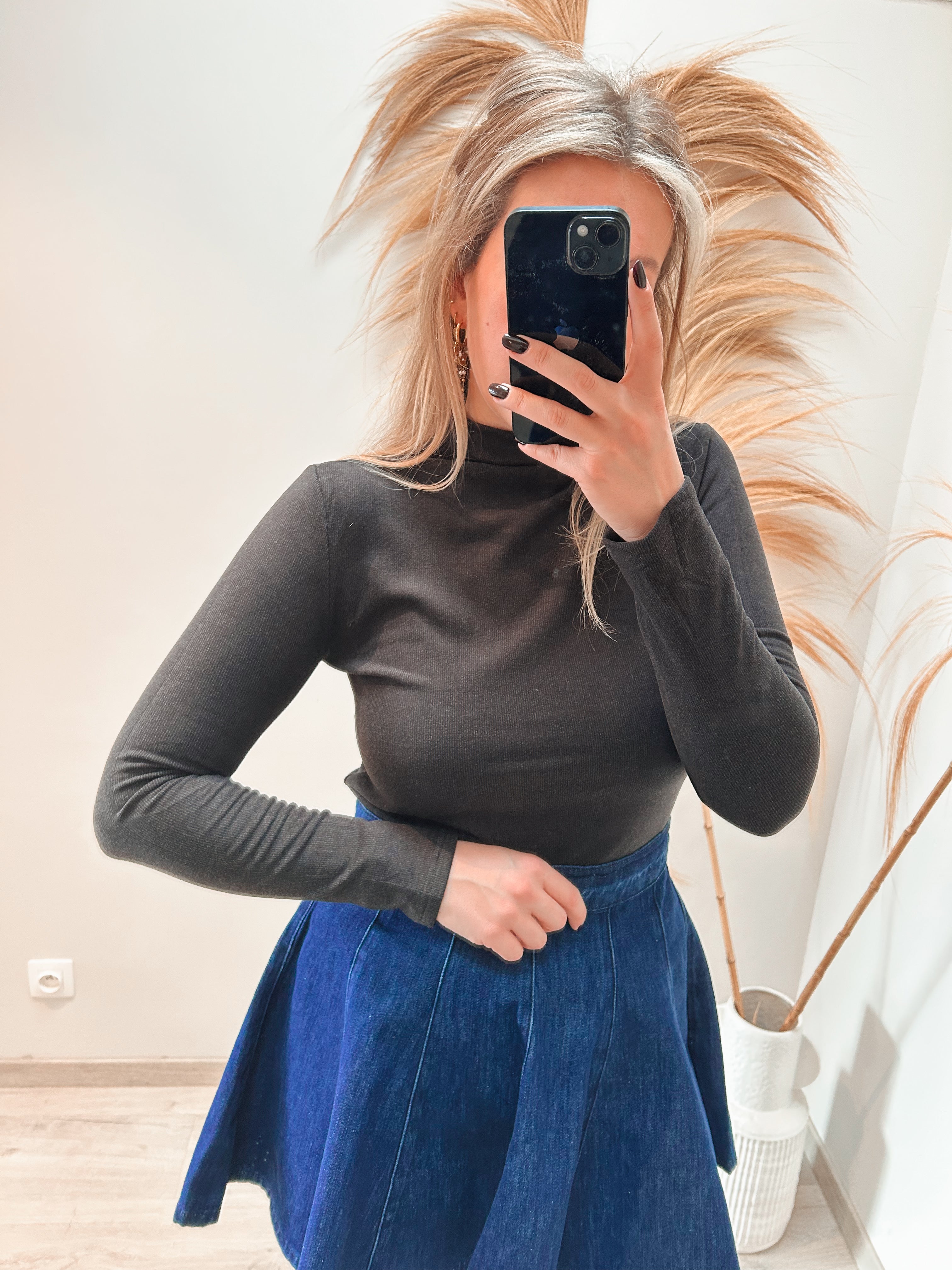 Lizzy shirt - donker grijs