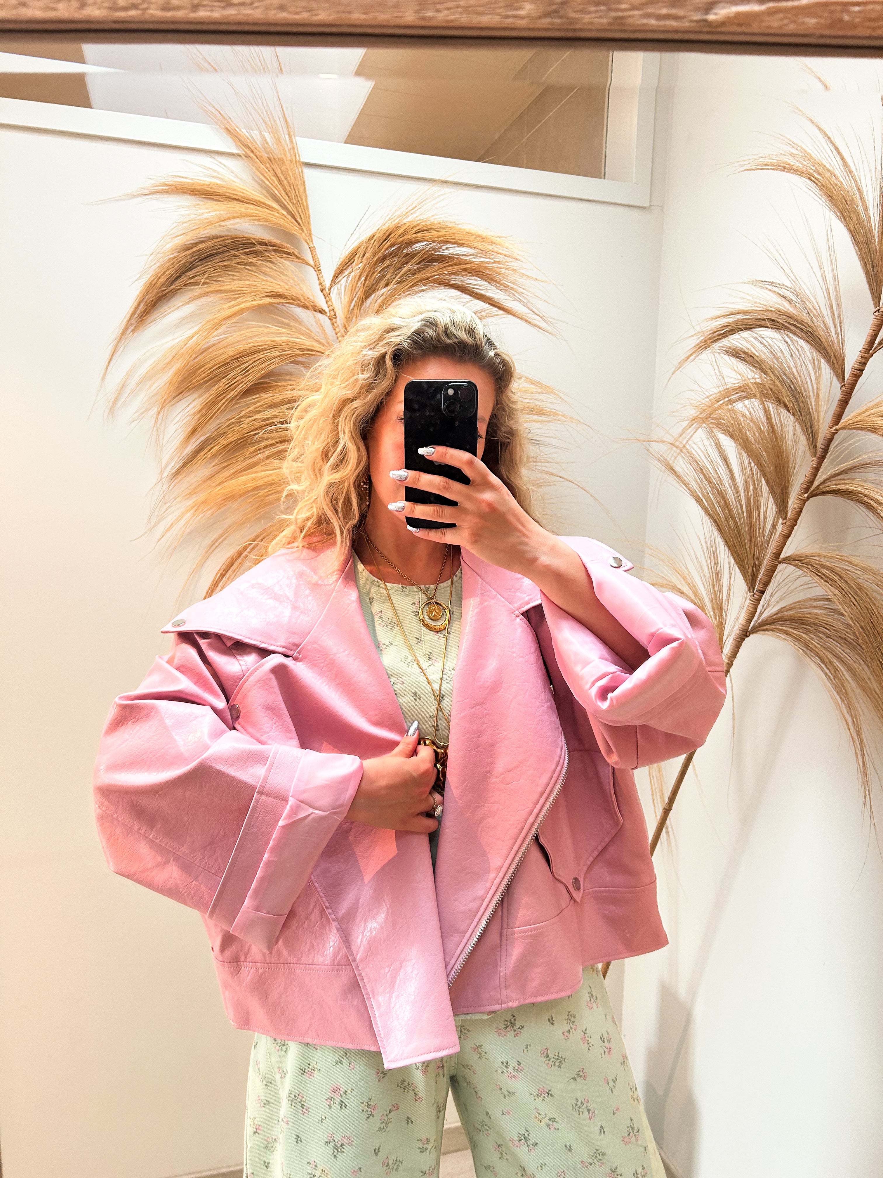 Loulou jacket - lichtroze