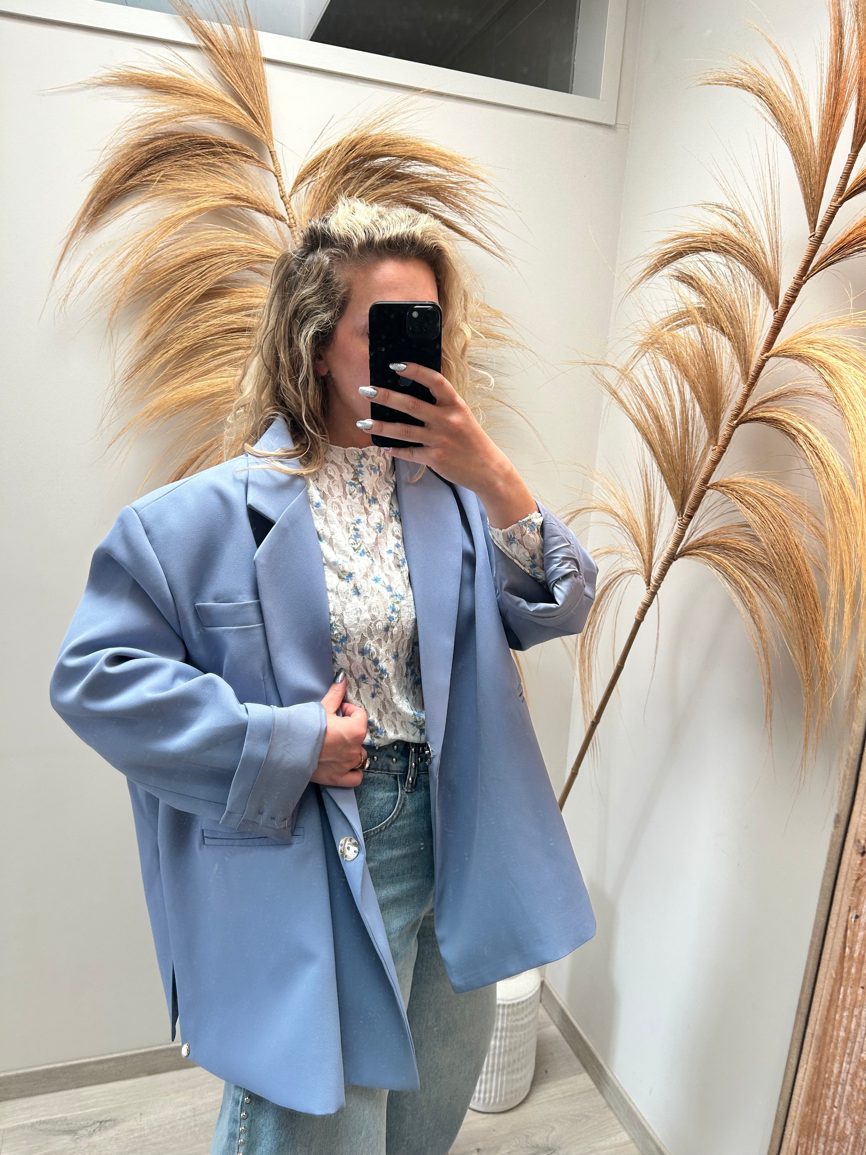 Thea top - blauw