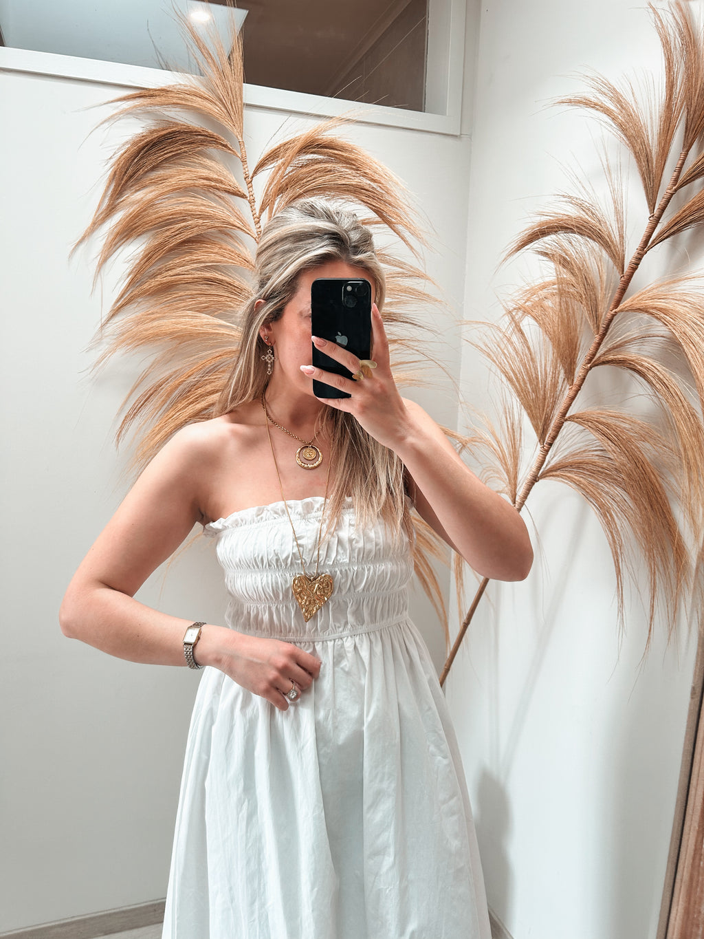 Laure strapless jurk