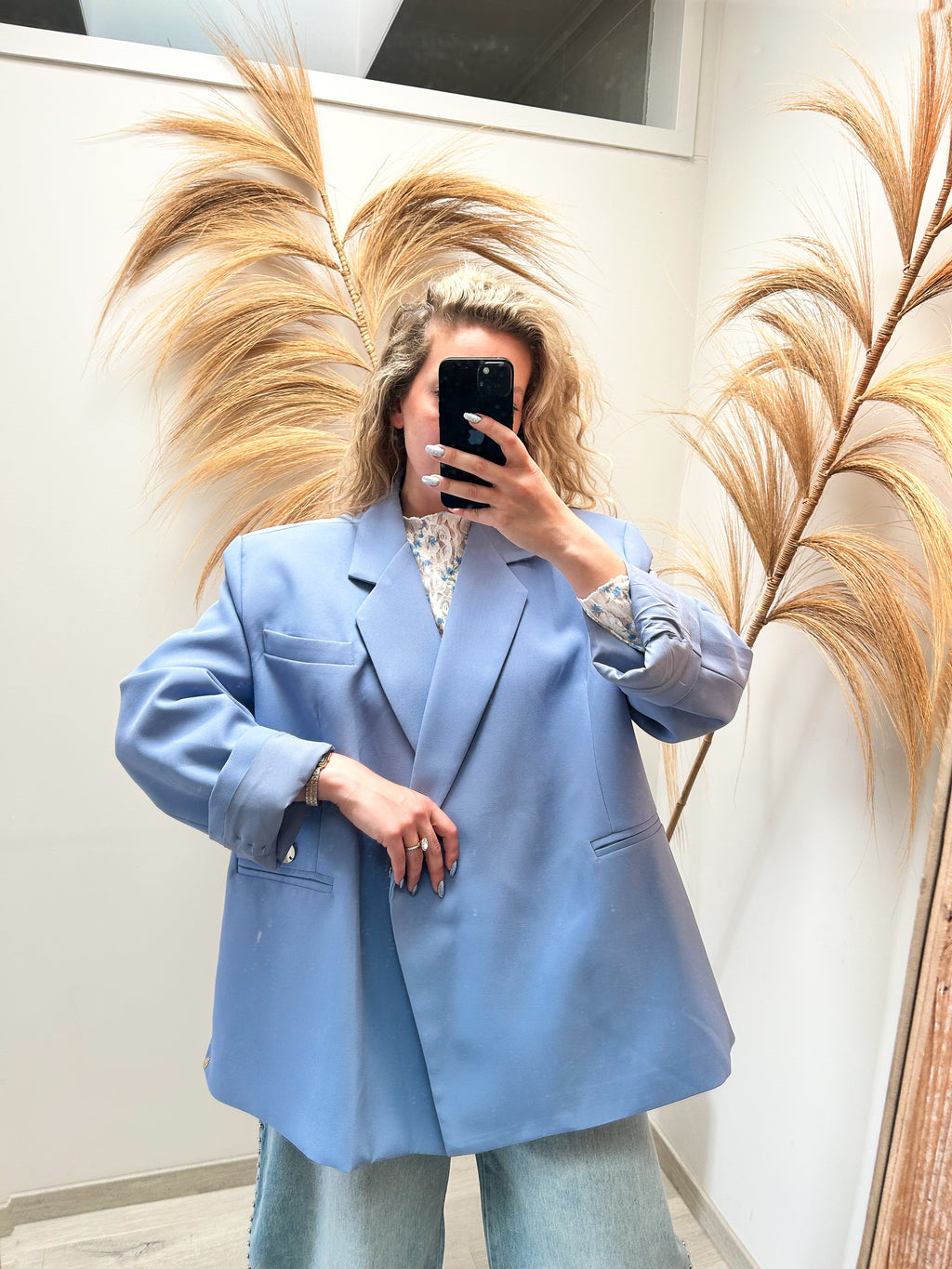Jackie oversized blazer - lavendel