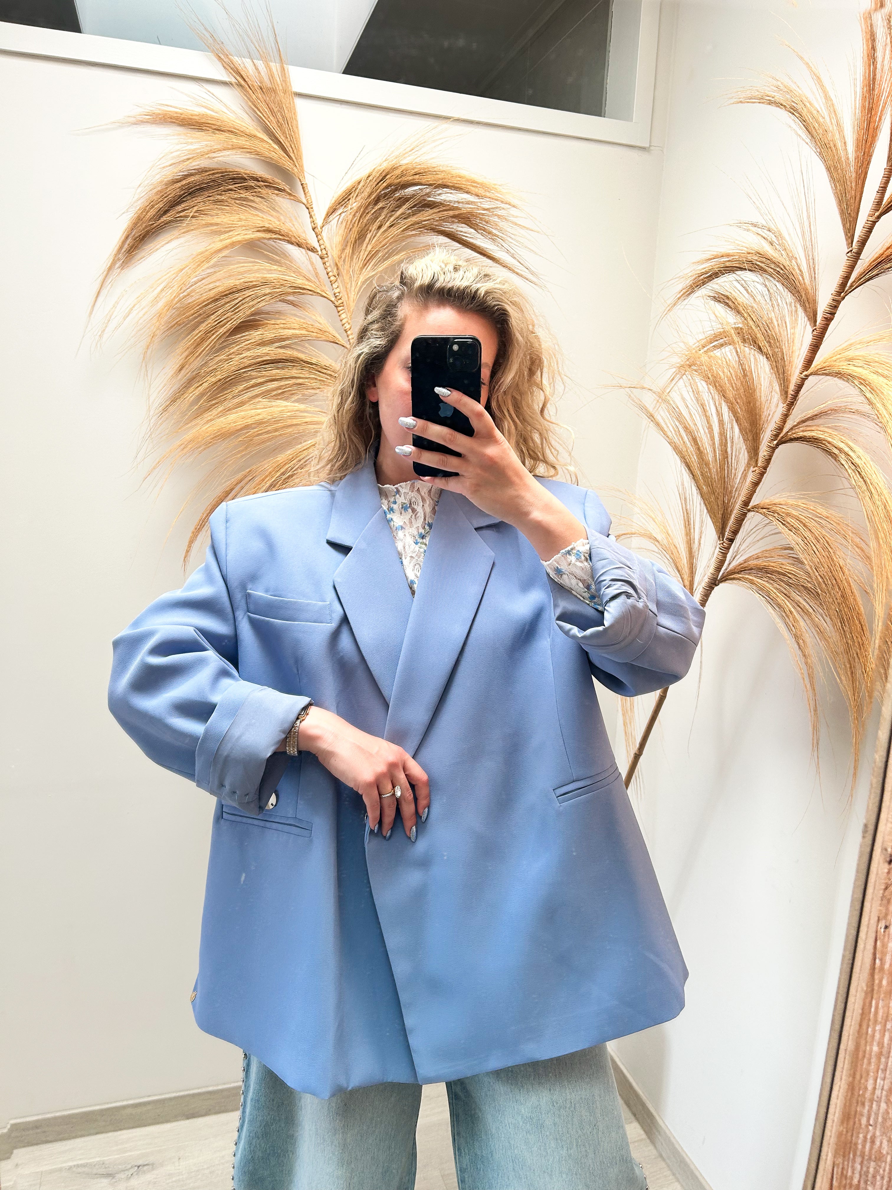 Jackie oversized blazer - lavendel