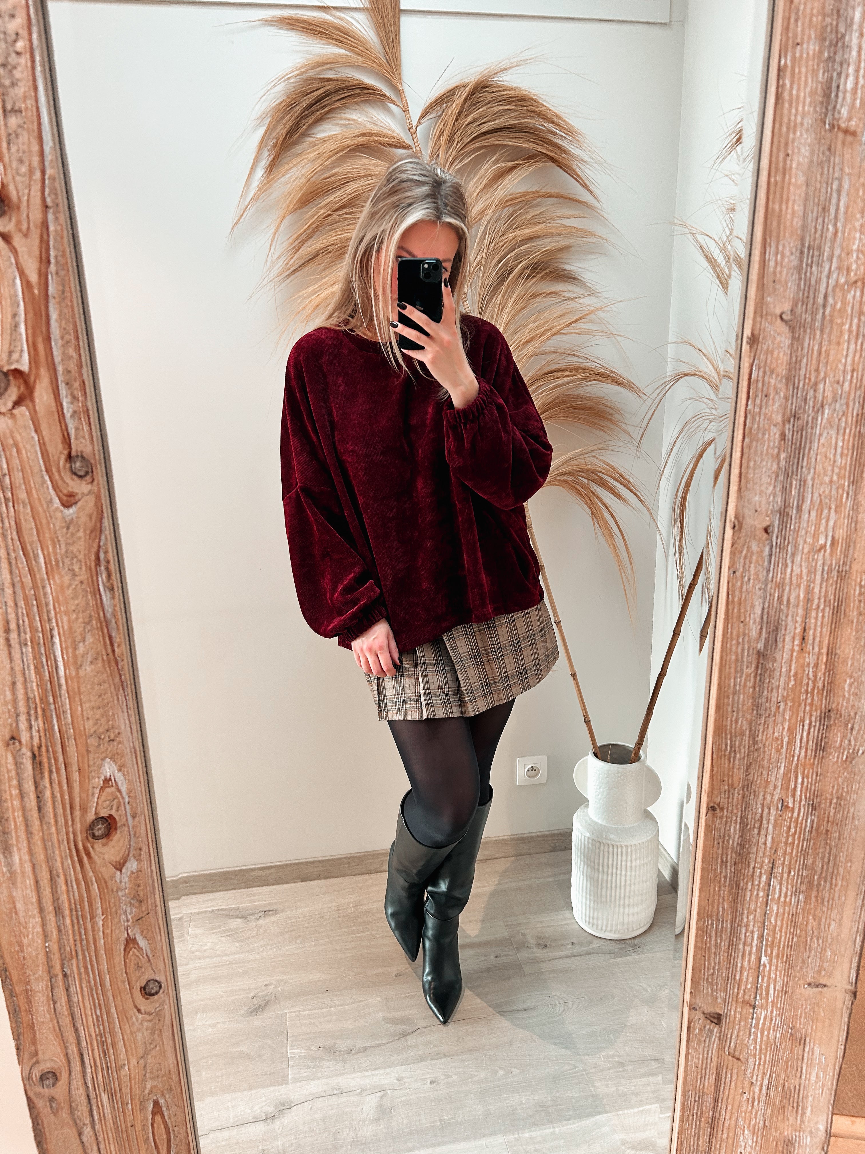 Nori sweater - burgundy