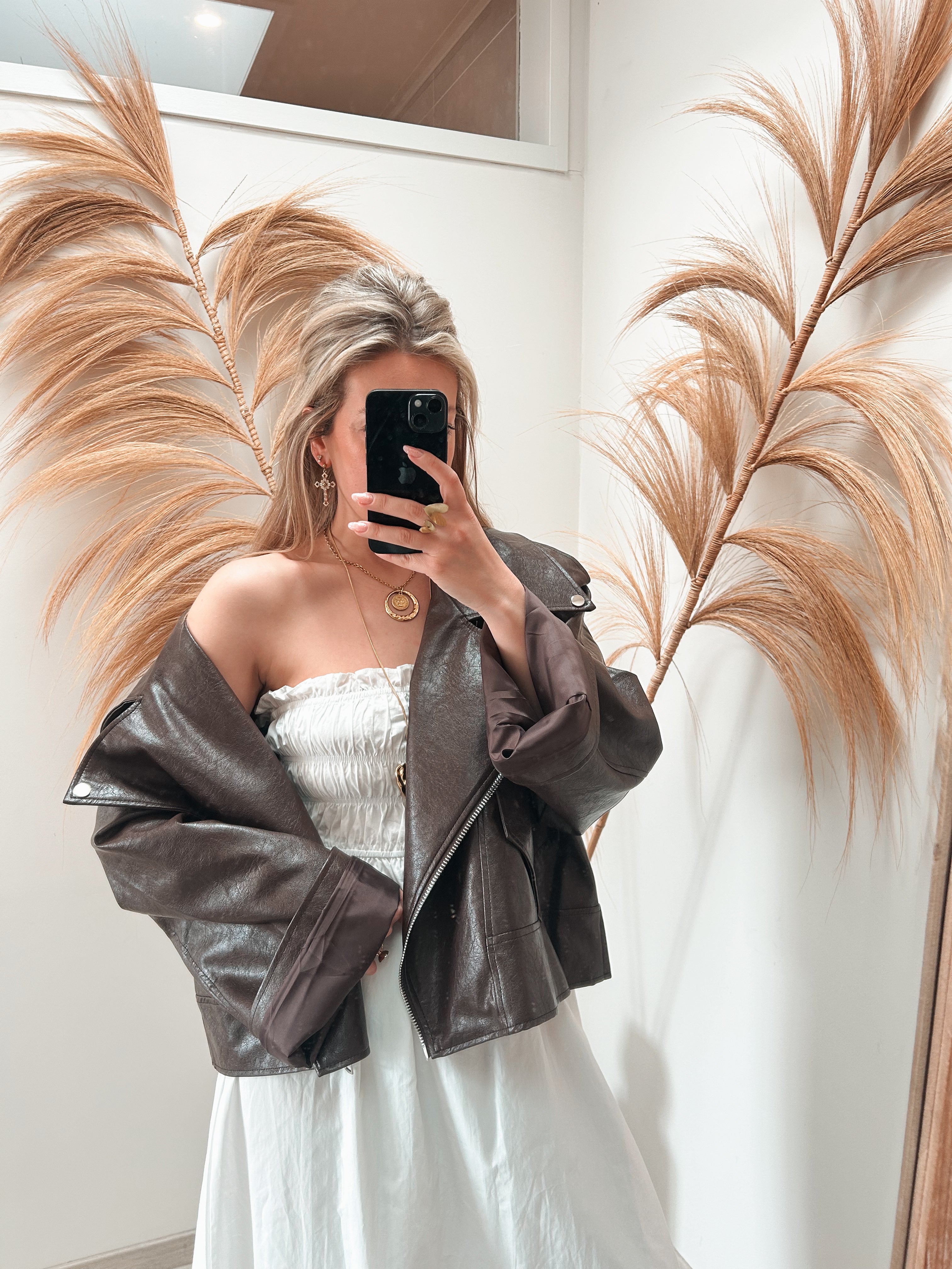 Laure strapless jurk