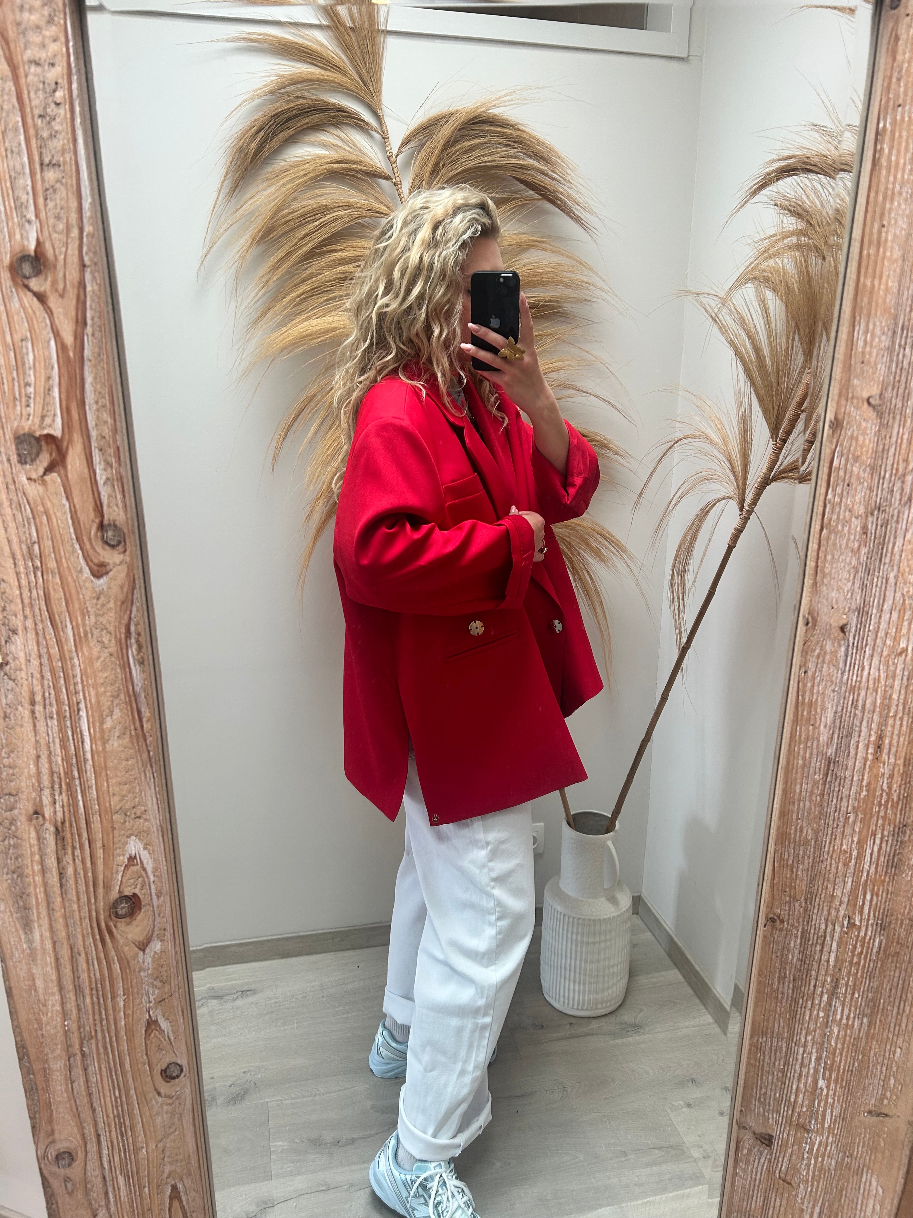 Jackie oversized blazer - rood