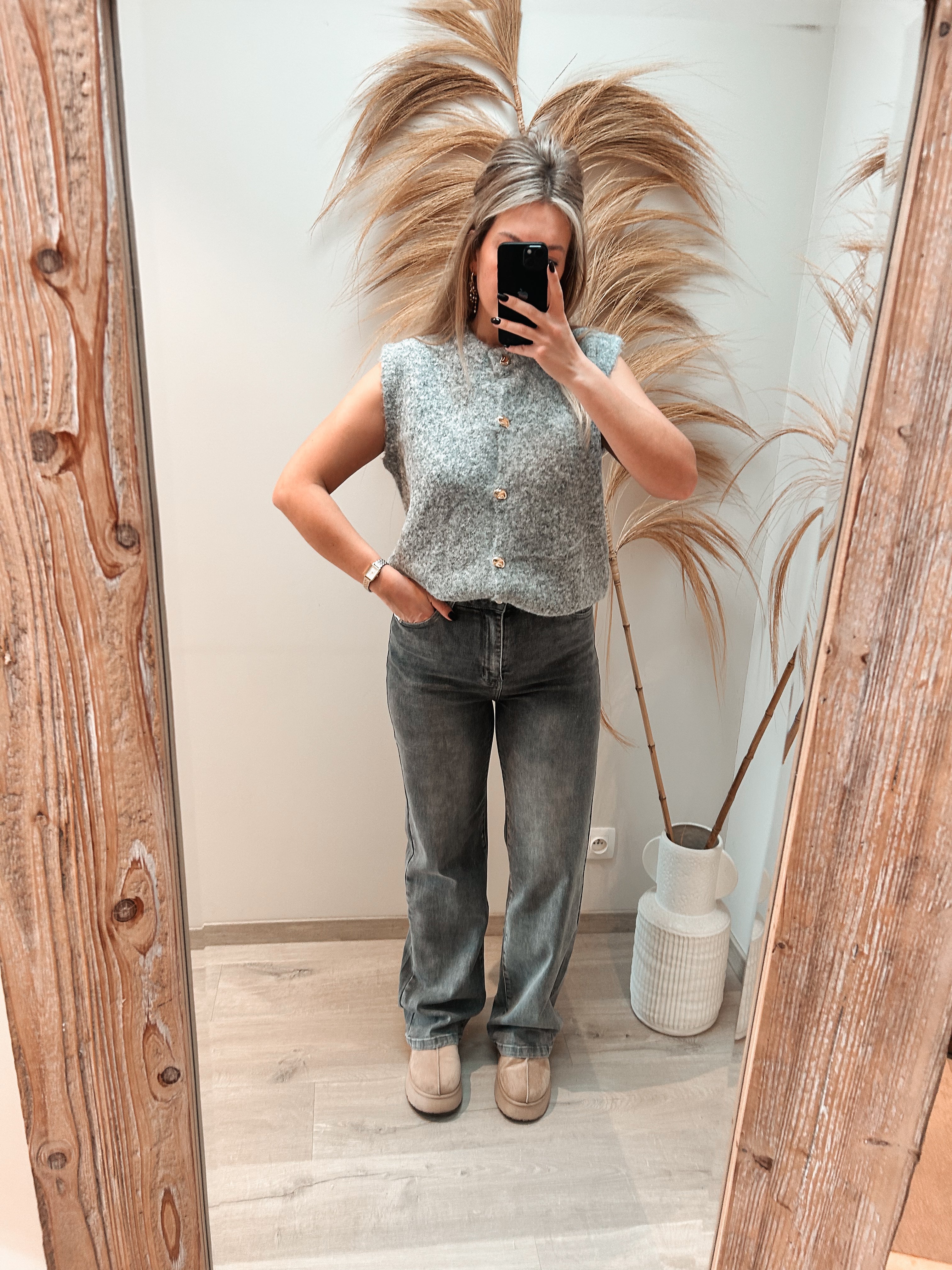 Jillie jeans - grijs