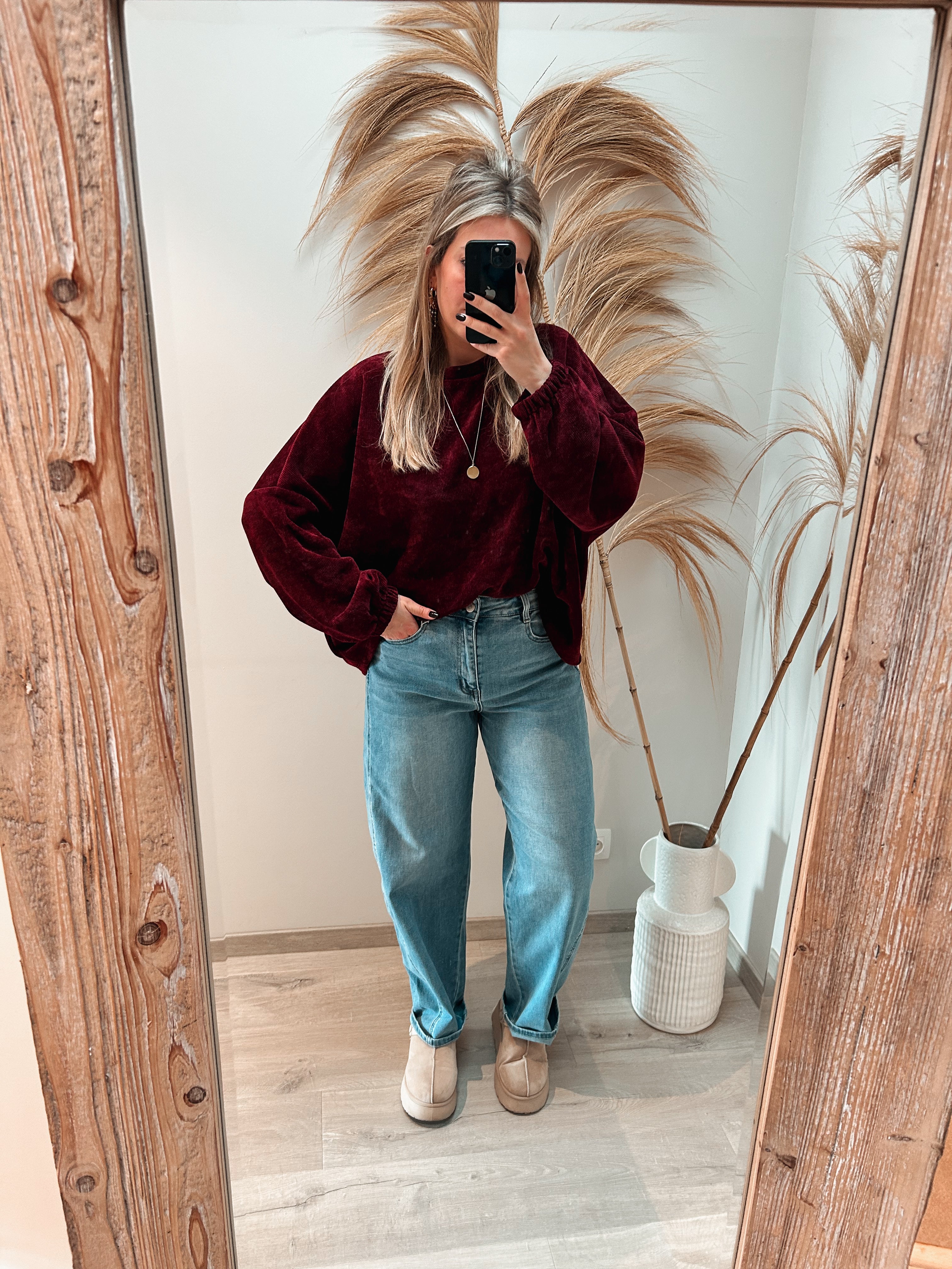 Nori sweater - burgundy