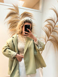 Jackie oversized blazer - lichtgroen