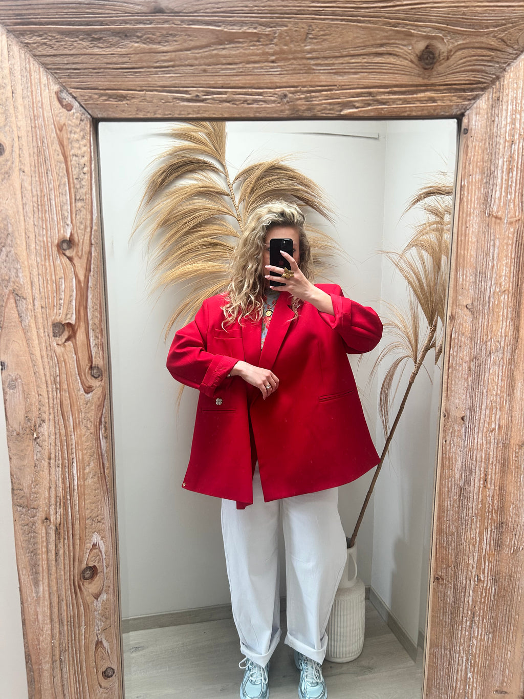 Jackie oversized blazer - rood