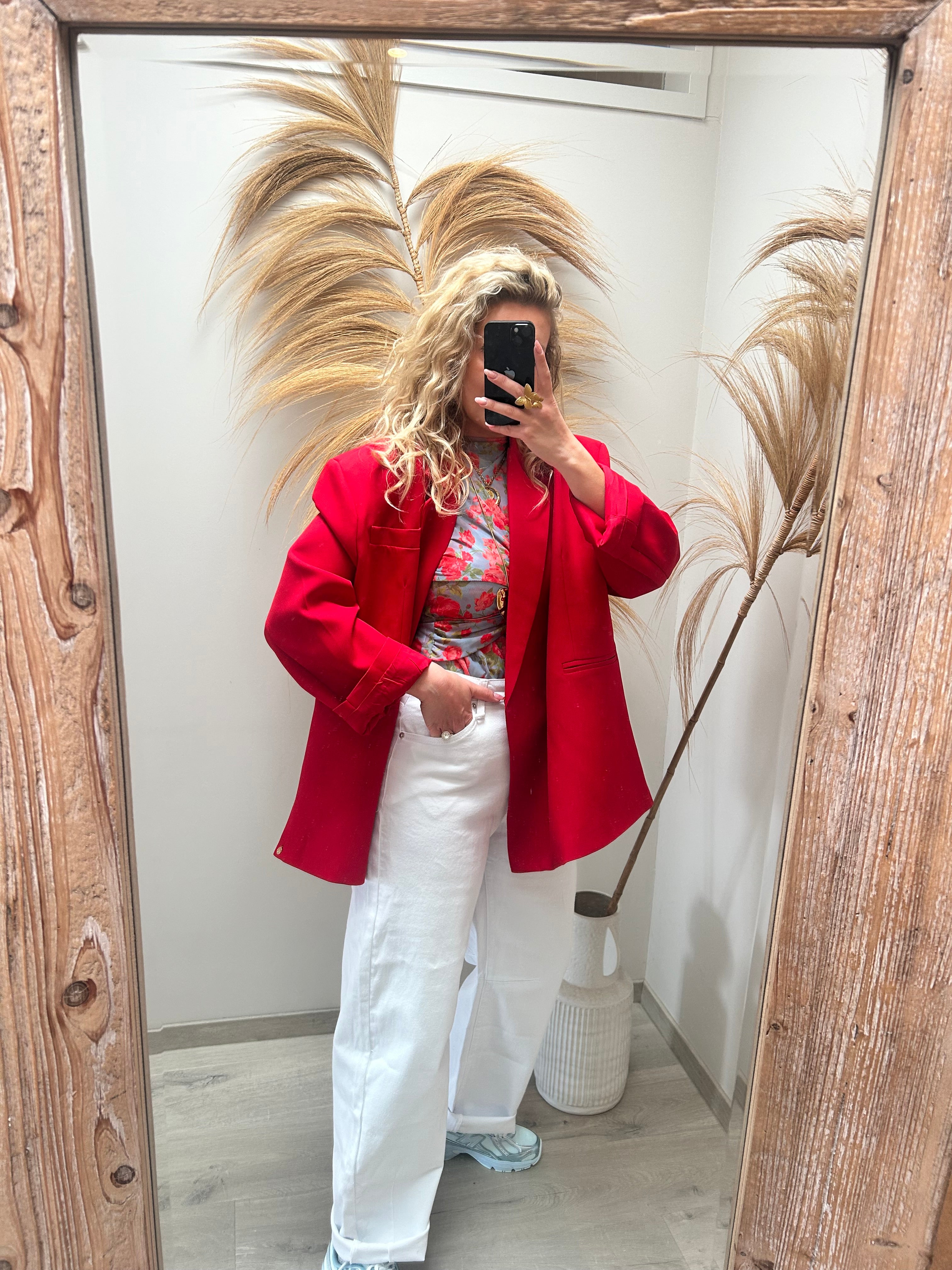 Jackie oversized blazer - rood