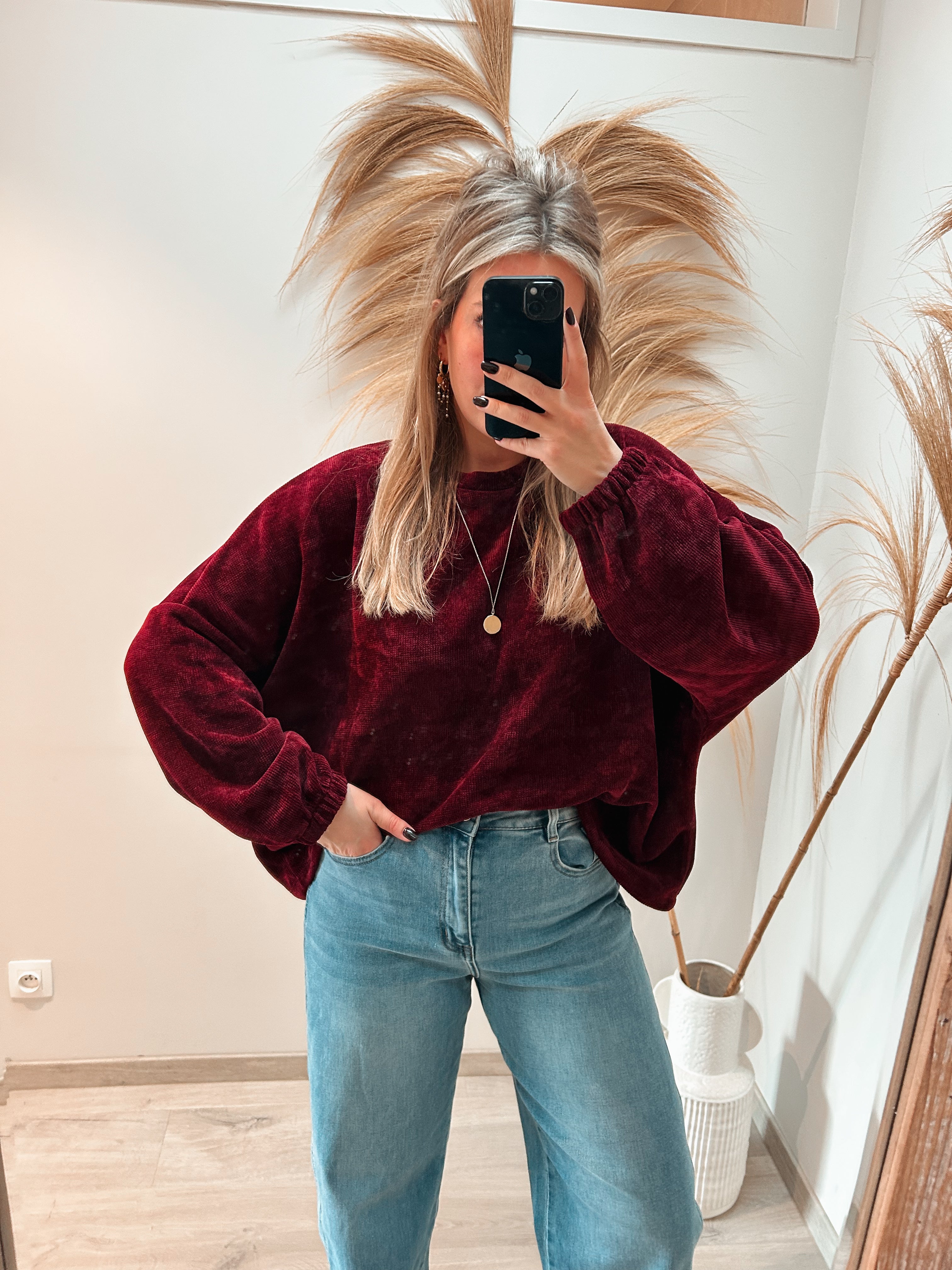 Nori sweater - burgundy