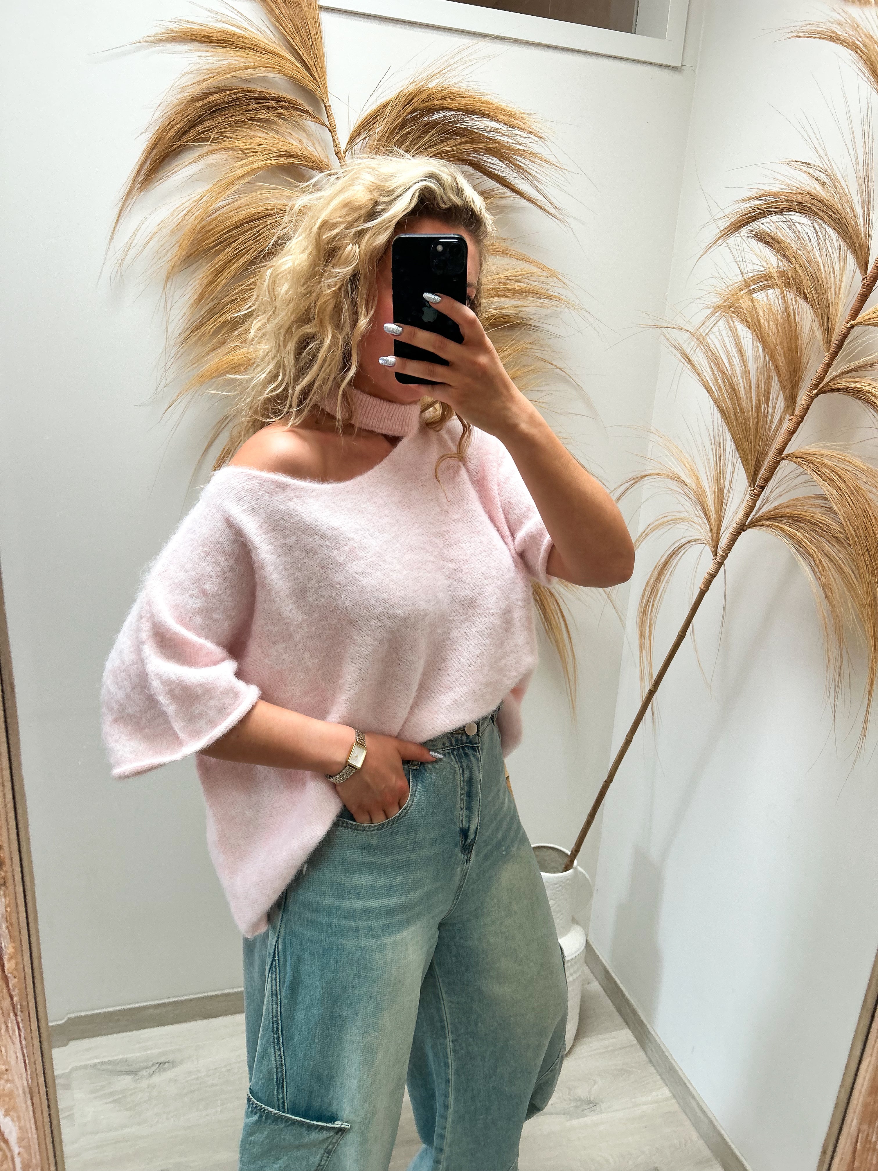 Ellie top - lichtroze