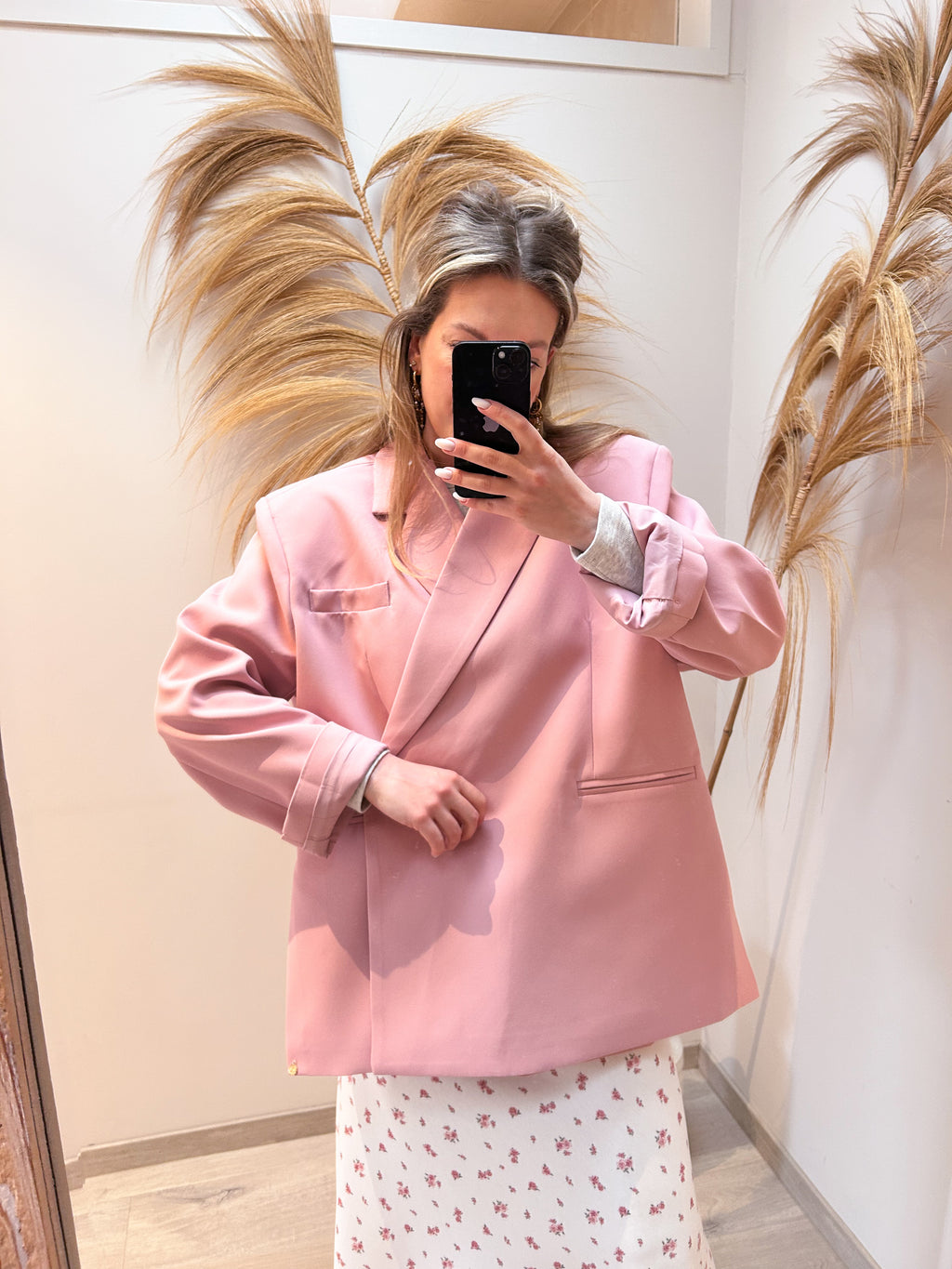 Jackie oversized blazer - roze