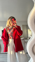 Jackie oversized blazer - rood