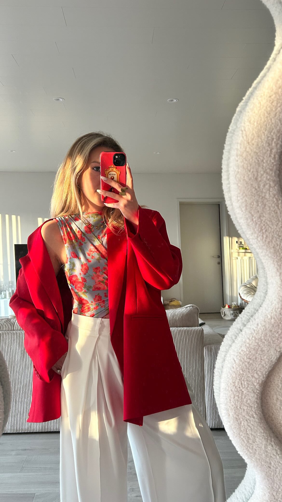 Jackie oversized blazer - rood