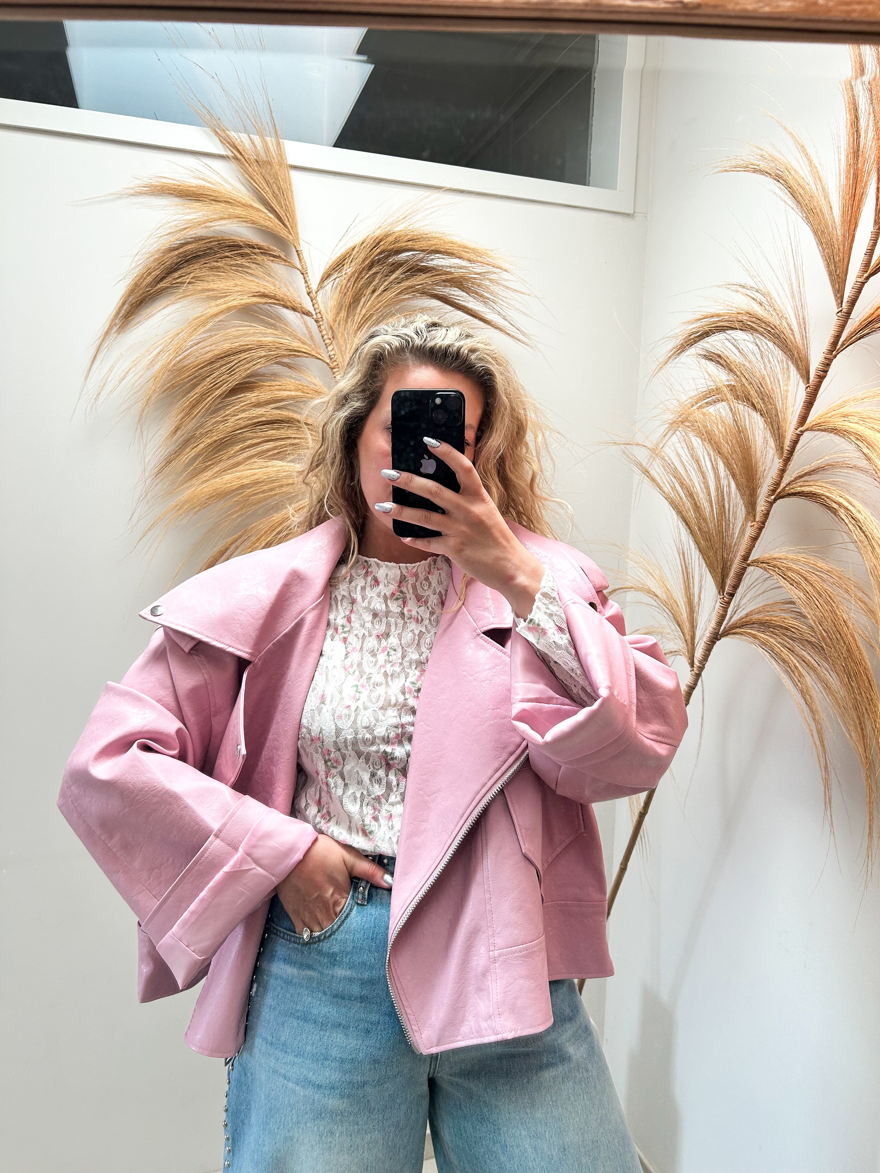 Loulou jacket - lichtroze