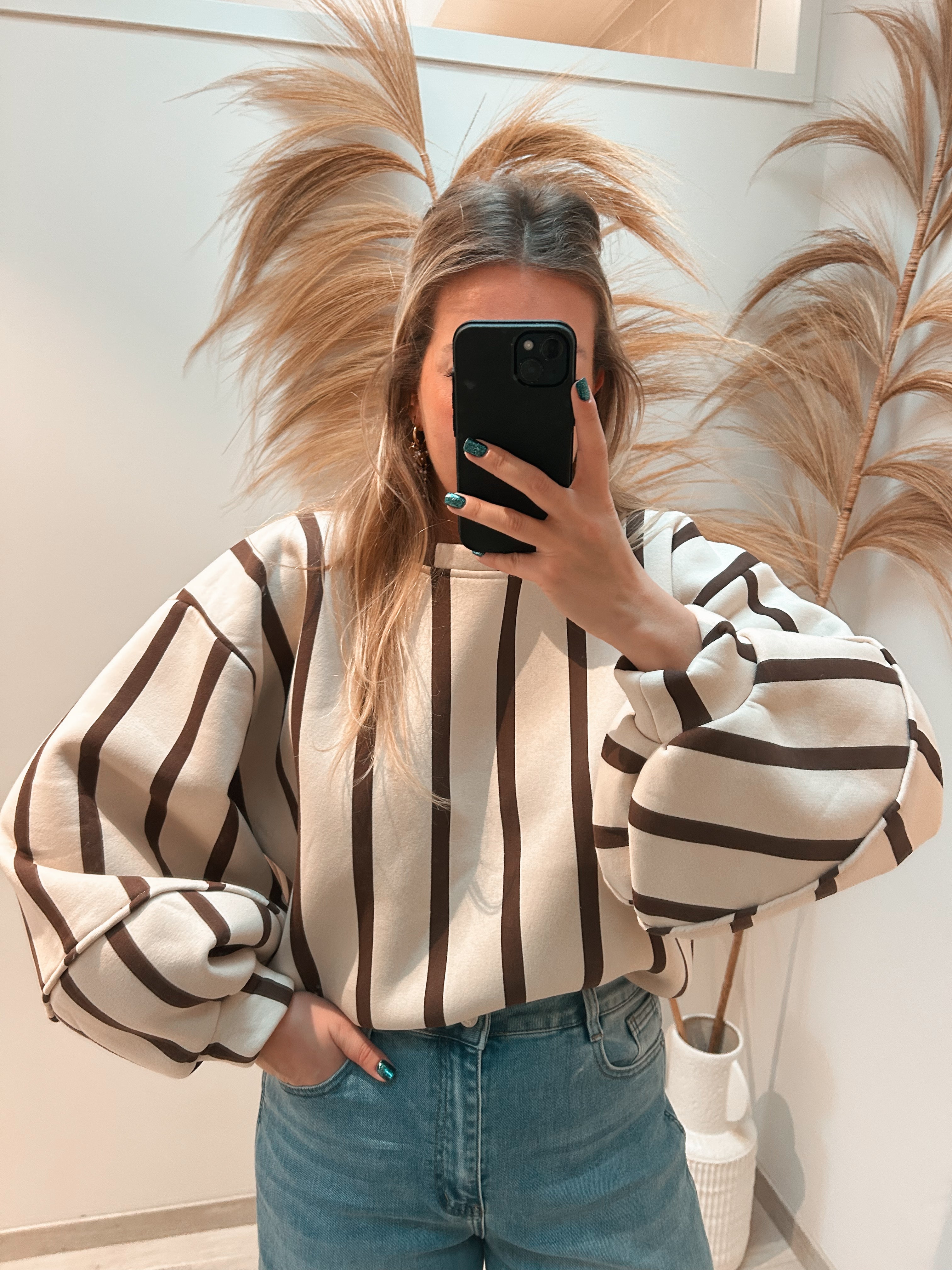 Charlie striped sweater - beige
