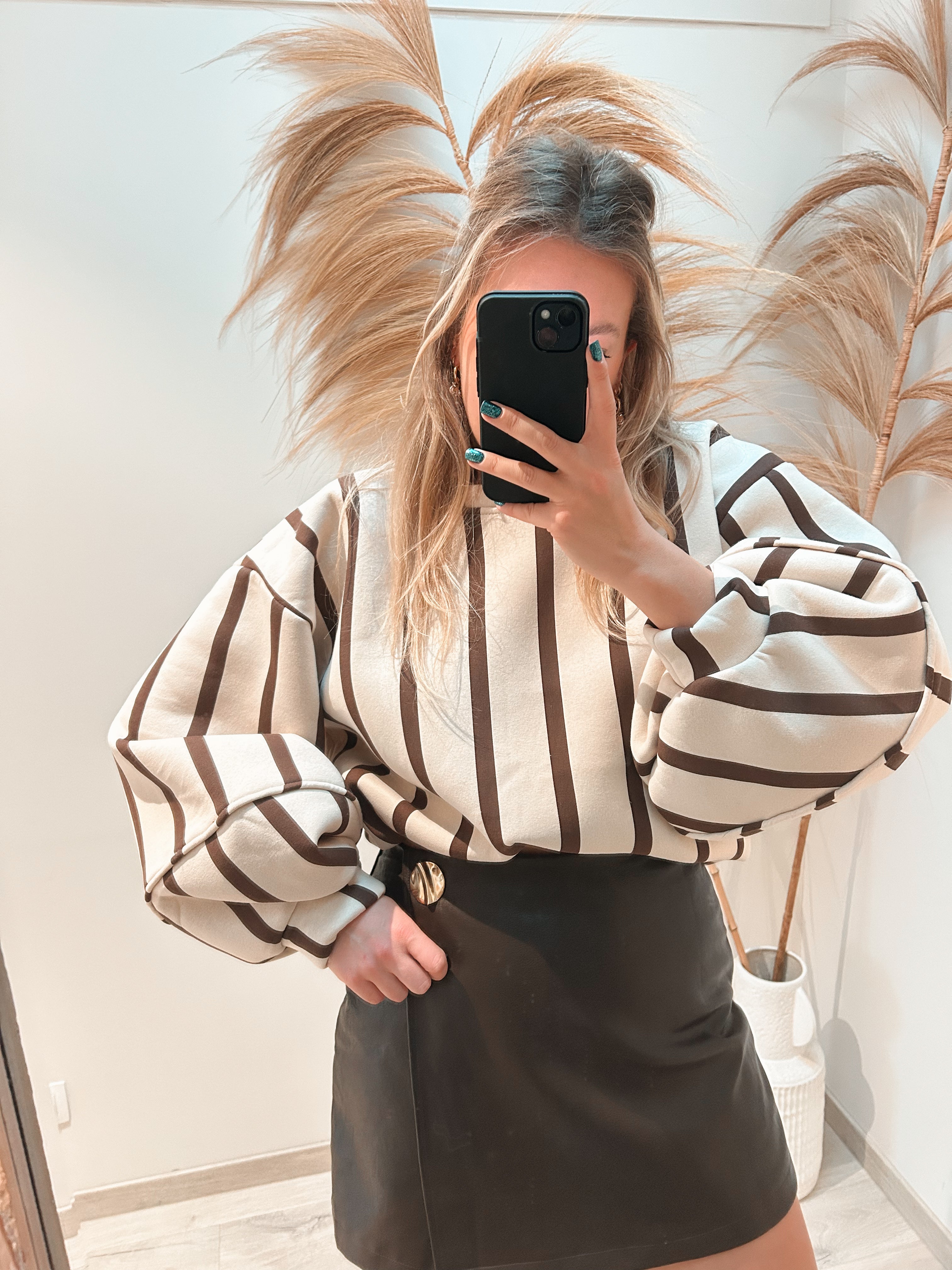 Charlie striped sweater - beige