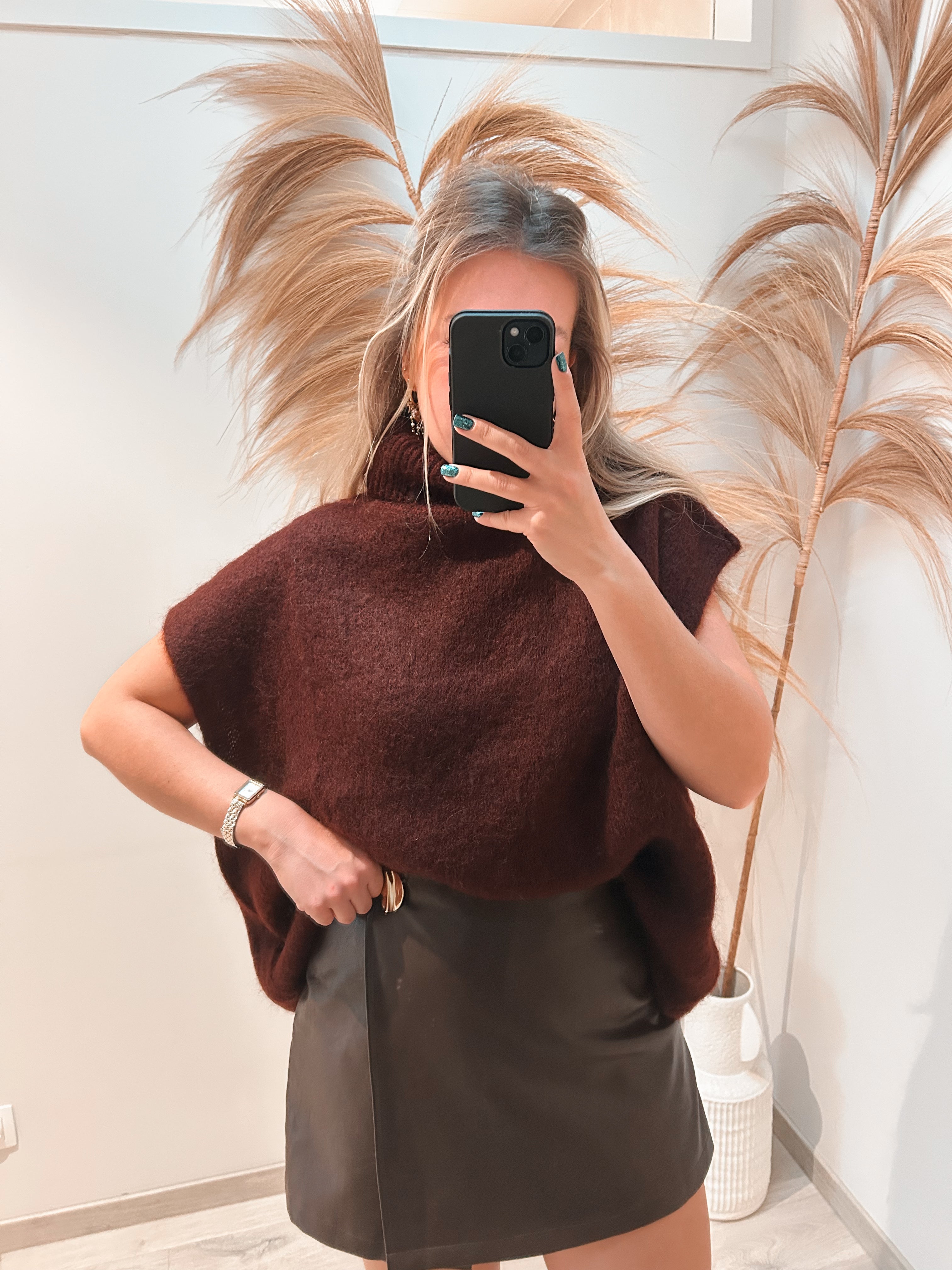 Heidi knit débardeur - bordeaux