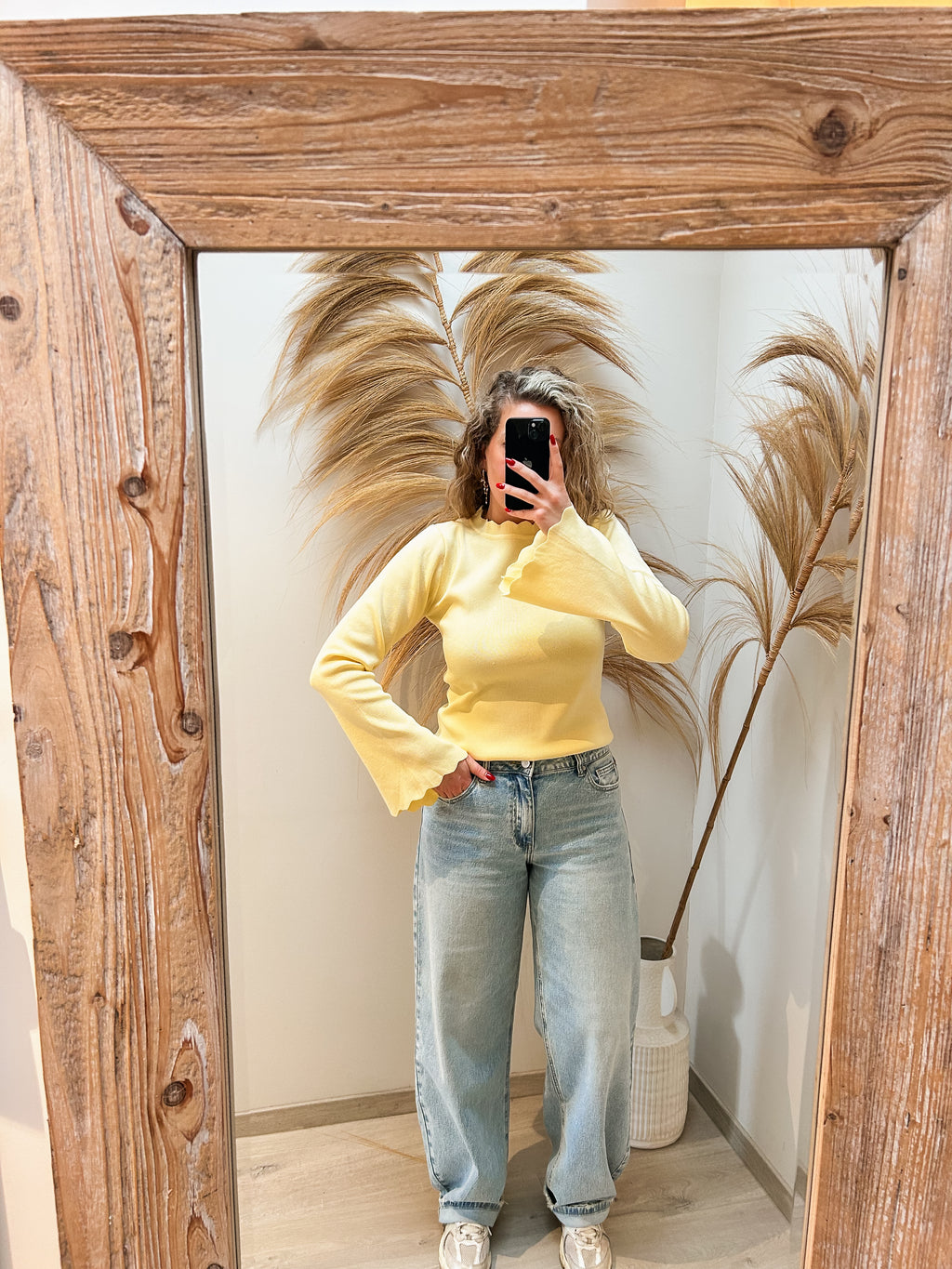 Daisy top - geel