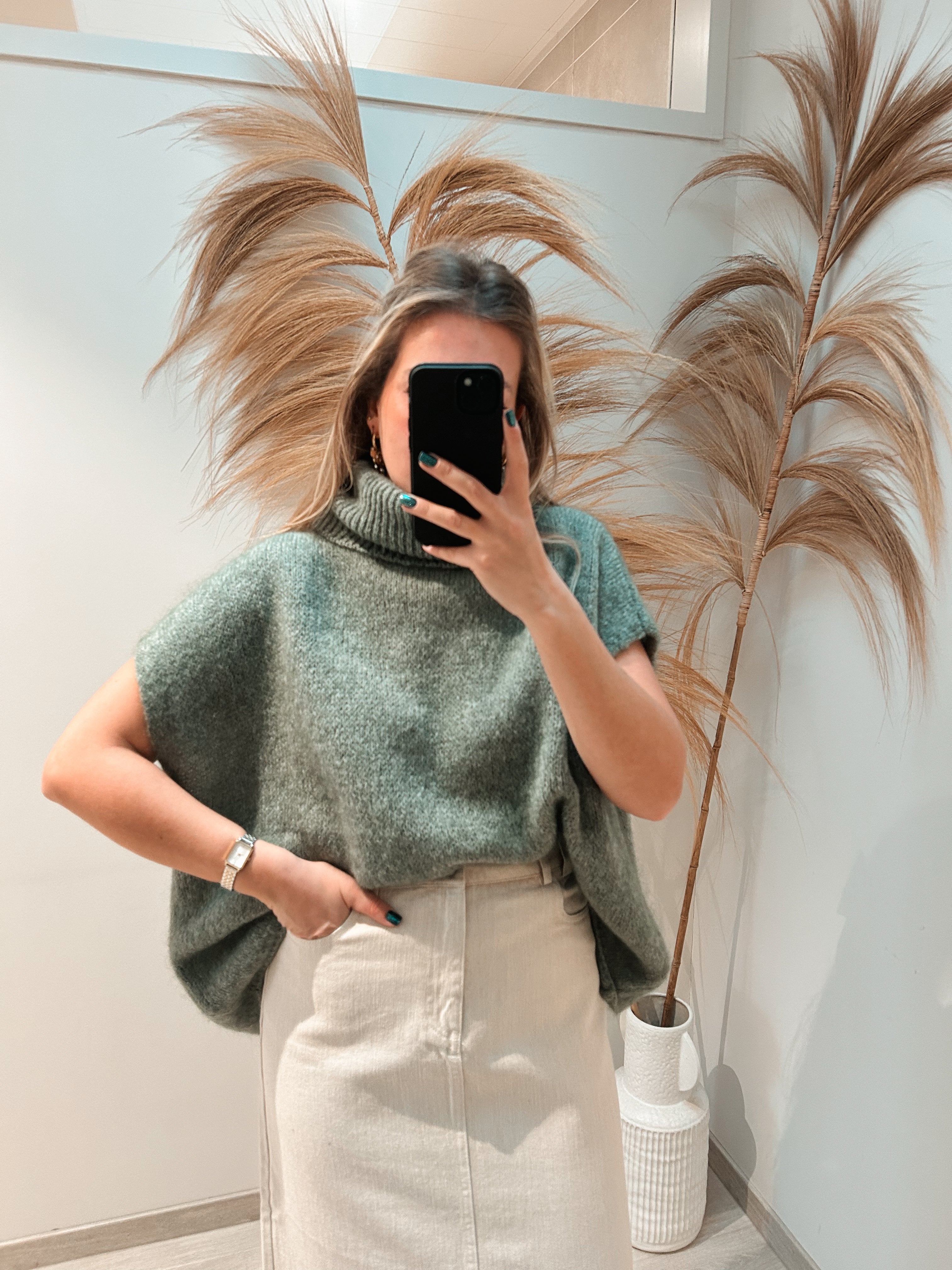 Heidi knit débardeur - khaki