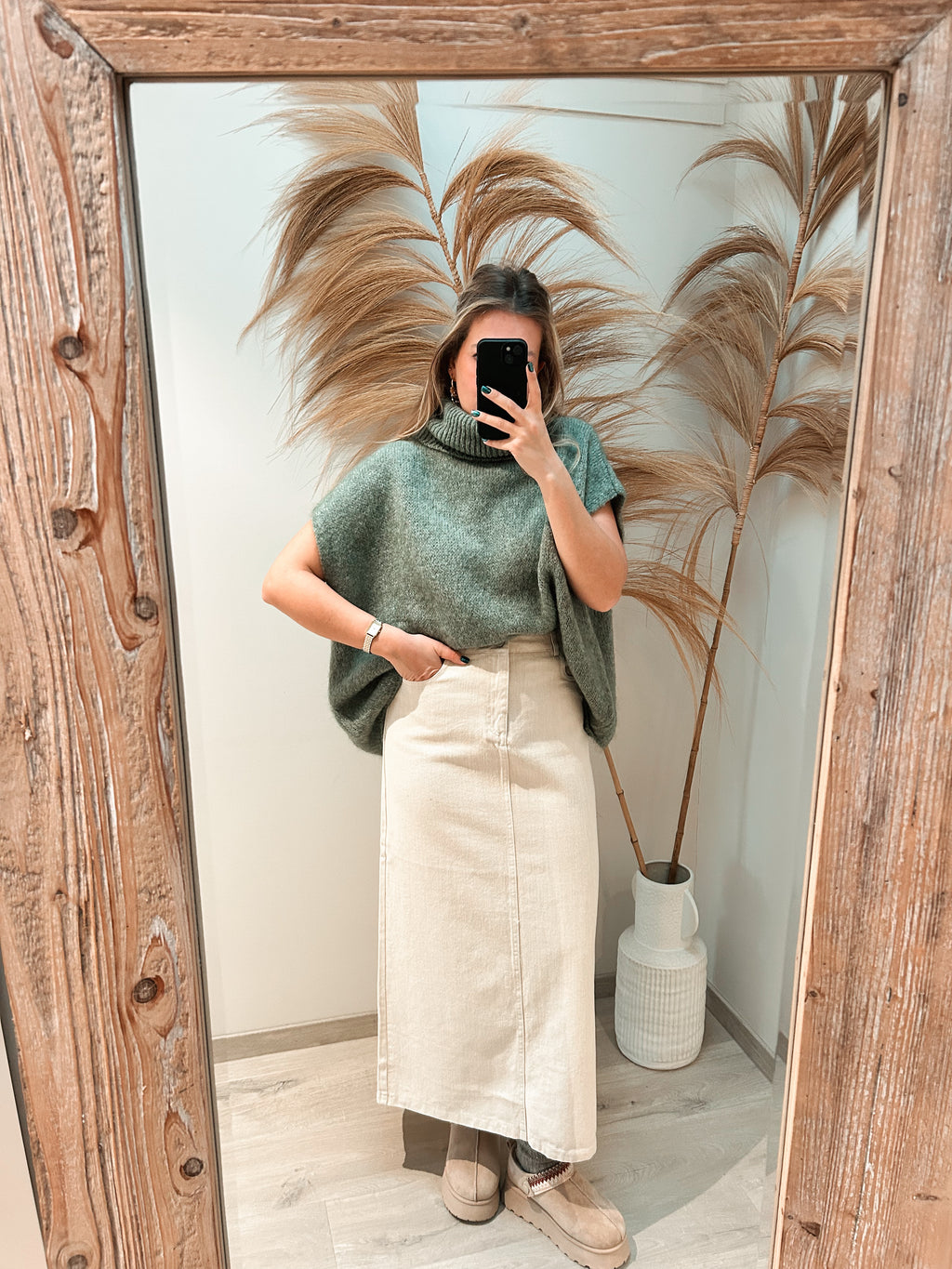 Heidi knit débardeur - khaki