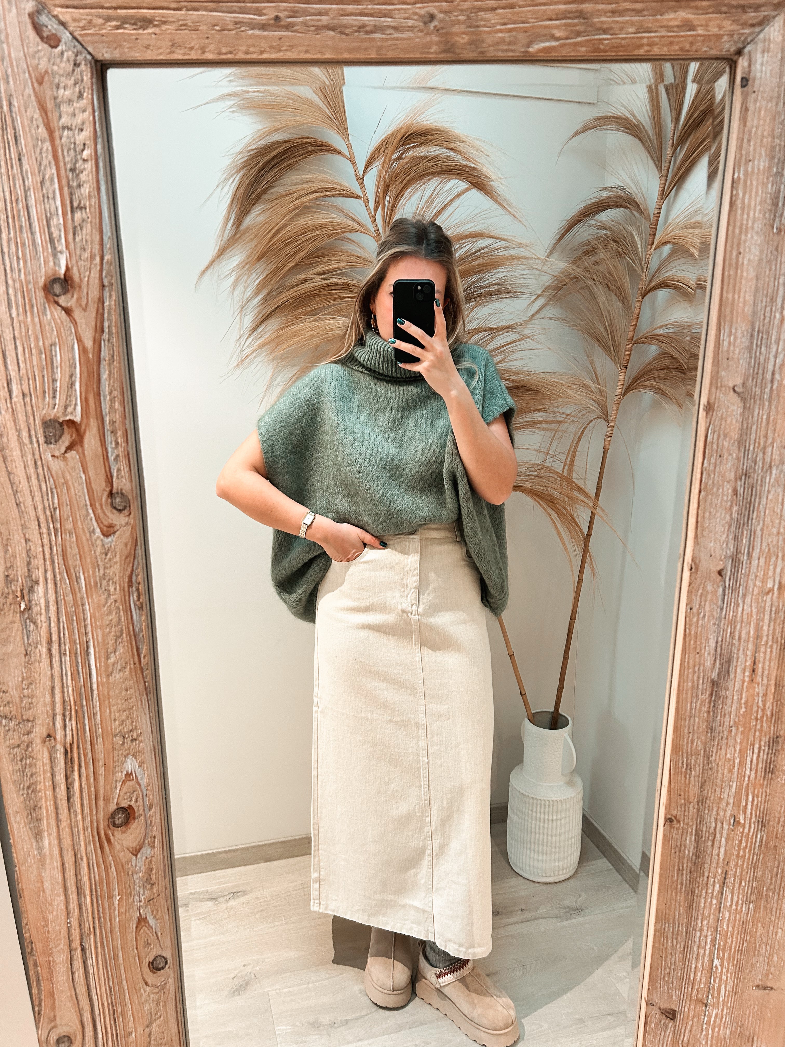 Heidi knit débardeur - khaki